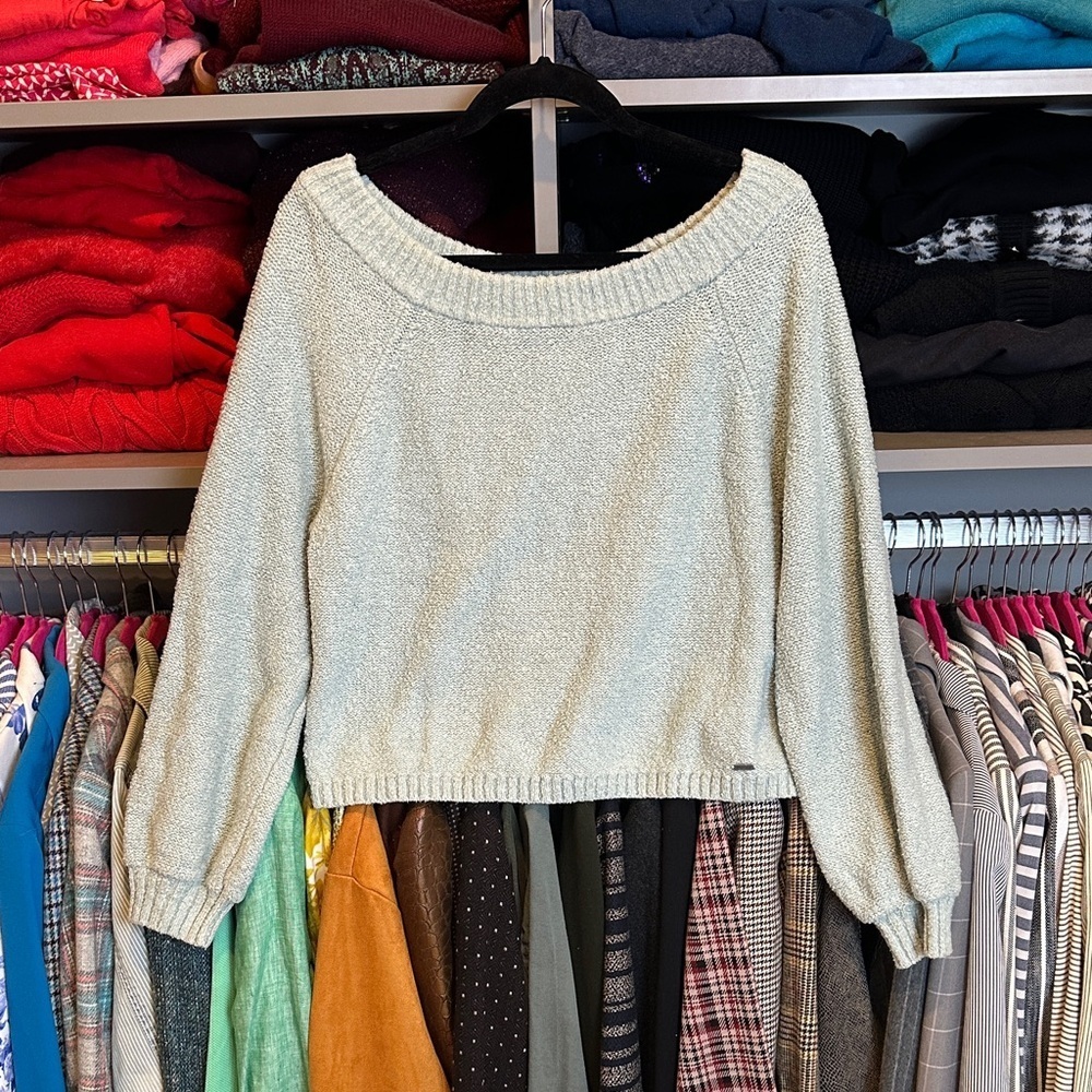 Hollister sage long sleeve boat neck oversized sweater size S